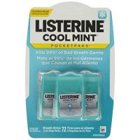 3-Pack of 24-Strip Listerine Cool Mint Pocketpaks Breath Strips