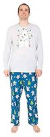 Nite Nite Munki Munki Men's Winter Holiday Pajama Set (Polar Bears Large)