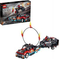 610-Piece LEGO Technic Stunt Show Truck & Motorcycle