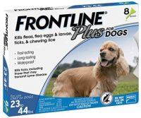 Frontline Plus 8-Dose Flea & Tick Treatment for Dogs (23-44 lbs)