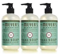 3-Pack 12.5-Oz Mrs. Meyer's Clean Day Liquid Hand Soap (Basil or Lemon Verbena)