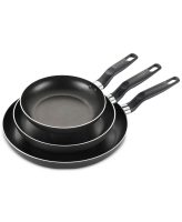 3-Pc T Fal Fry Pan Set or 8-Qt Sedona Stainless Steel Covered Casserole w/ Lid