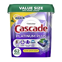 Cascade Platinum Plus Dishwasher Pods