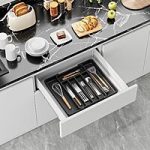 Prime Members: Aujen Expandable Kitchen Drawer Organizer (Black)