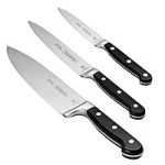 3-Piece Tramontina Pro Series Forged Kitchen Knife Starter Set (Black/Steel)