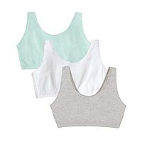 Fruit of the Loom Women's 3-Pack Tank Top Style Sports Bra