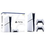 PS5 Slim Disc Console plus 2 DualSense Controllers Bundle