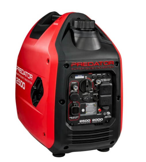 The PREDATOR® 2500 Watt SUPER QUIET™ Inverter Generator