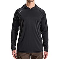 LOOGU Men's Sun Protection Long Sleeve Hoodie T-Shirt