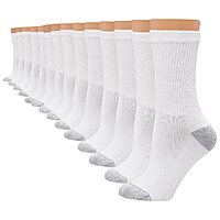 Hanes Women's Moisture-Wicking Crew Socks