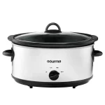Gourmia 6 Qt Manual Slow Cooker with 3 Heat Settings, White