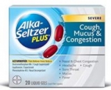 20-Ct Alka-Seltzer Plus Cough/Congestion or Cold/Cough Medicine