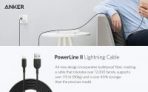 10′ Anker Powerline II Apple MFi Certified Lightning Cable