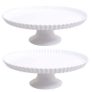 2-Pack Better Homes & Gardens Pedestal Cake Plates