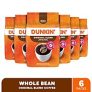 6-Pack 18-Oz Dunkin’ Medium Roast Whole Bean Coffee (Original Blend)