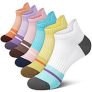 6-Pairs Gonii Women’s Ultra-Thin Lightweight No-Show Ankle Socks (Various)