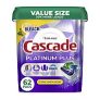 Prime Members: 62-Count Cascade Platinum Plus Dishwasher Pods (Lemon Scent)