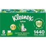 8-Pack 180-Count Kleenex 3-Ply Facial Tissues w/ Coconut Oil