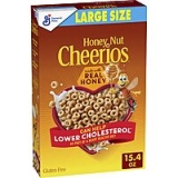 Honey Nut Cheerios Cereal: 32-Oz $4.20, 18.8-Oz $2.55, 15.4-Oz