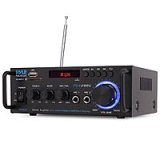 Pyle 200W Wireless Bluetooth Stereo Power Amplifier Dual Channel Audio Receiver