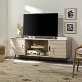 Wade Logan Bulhary TV Stand for TVs up to 80″ (Birch)
