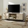Wade Logan Bulhary TV Stand for TVs up to 80″ (Birch)