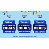 Walmart’s 2025 Black Friday/Cyber Monday Schedule/Preview Deals (Starting 11/13 Walmart+ Members)