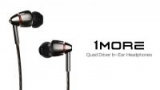 1MORE Quad Driver in-Ear Earphones Hi-Res High Fidelity Headphones with Warm Bass, Spacious Reproduction, High Resolution, Mic and in-Line Remote for Smartphones/PC/Tablet – Silver/Gray