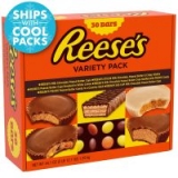 30-Count Reese’s Full Size Chocolate Peanut Butter Candy Variety Pack