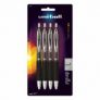 4-Pk Uni-Ball Signo Gel 207 Retractable Medium Pens (Black, 0.7mm)