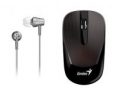 Genius Mobile Package MH-8015 [Business] – Wireless Smart Mouse & in-Ear Headset Combo