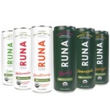 6-Pack 12oz RUNA Organic Clean Energy Drink Sampler Pack
