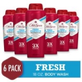 6-Pack 18oz Old Spice Men’s Body Wash (High Endurance Fresh Scent)
