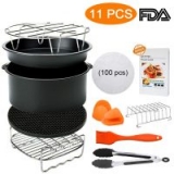 8 inch Air Fryer Accessories, Blusmart 11 pcs Deep Fryer