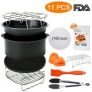 8 inch Air Fryer Accessories, Blusmart 11 pcs Deep Fryer