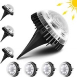 60% off on TOOLTOO Solar Ground Lights, 8 LED IP67 Waterproof Solar Garden Lights