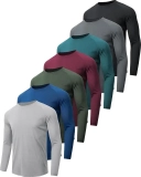 7-Pack MLYENX Long Sleeve Moisture Wicking Shirts $36
