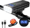 50% off OVOOR USB Rechargeable Bike Light Set, Bike Headlights 5200mAh Bicycle Light