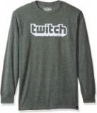 Twitch Flocked Long Sleeve Logo Shirt (various sizes) $5 via Amazon