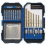 Kobalt 40-Piece Titanium Coated Hss Twist Drill Bit Set