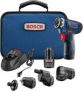 Bosch 12V Flexiclick 5-In-1 Cordless Multi-Head Electric Screwdriver Drill Set