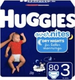 Buy 2 Select Diapers, Get $10 Off: 80-Ct Huggies OverNites Diapers (Size 3)