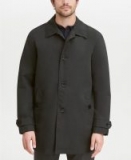 Cole Haan Men’s Button-Front Water Resistant Rain Coat