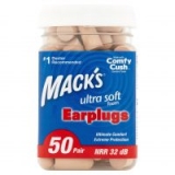 50-Pair Mack’s Ultra Soft Foam Earplugs (32dB NRR)