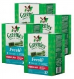 27oz Greenies Dental Dog Treats (27-ct. Regular or 96-ct. Teenie)