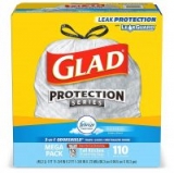 110-Count 13-Gallon Glad OdorShield Tall Trash Bags (Febreze Fresh)
