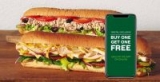 Subway Restaurant: Buy One Footlong Sub Get One Footlong Sub