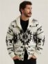 Lucky Brand Men’s Southwestern Sherpa Lined Shawl Cardigan
