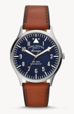 Fossil: Men’s Forrester Three Hand Luggage Leather Watch