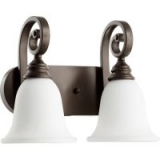 Quorum Light Fixtures: 3-Light 24″ Wide $18.95, 2-Light 15″ Wide Vanity Light